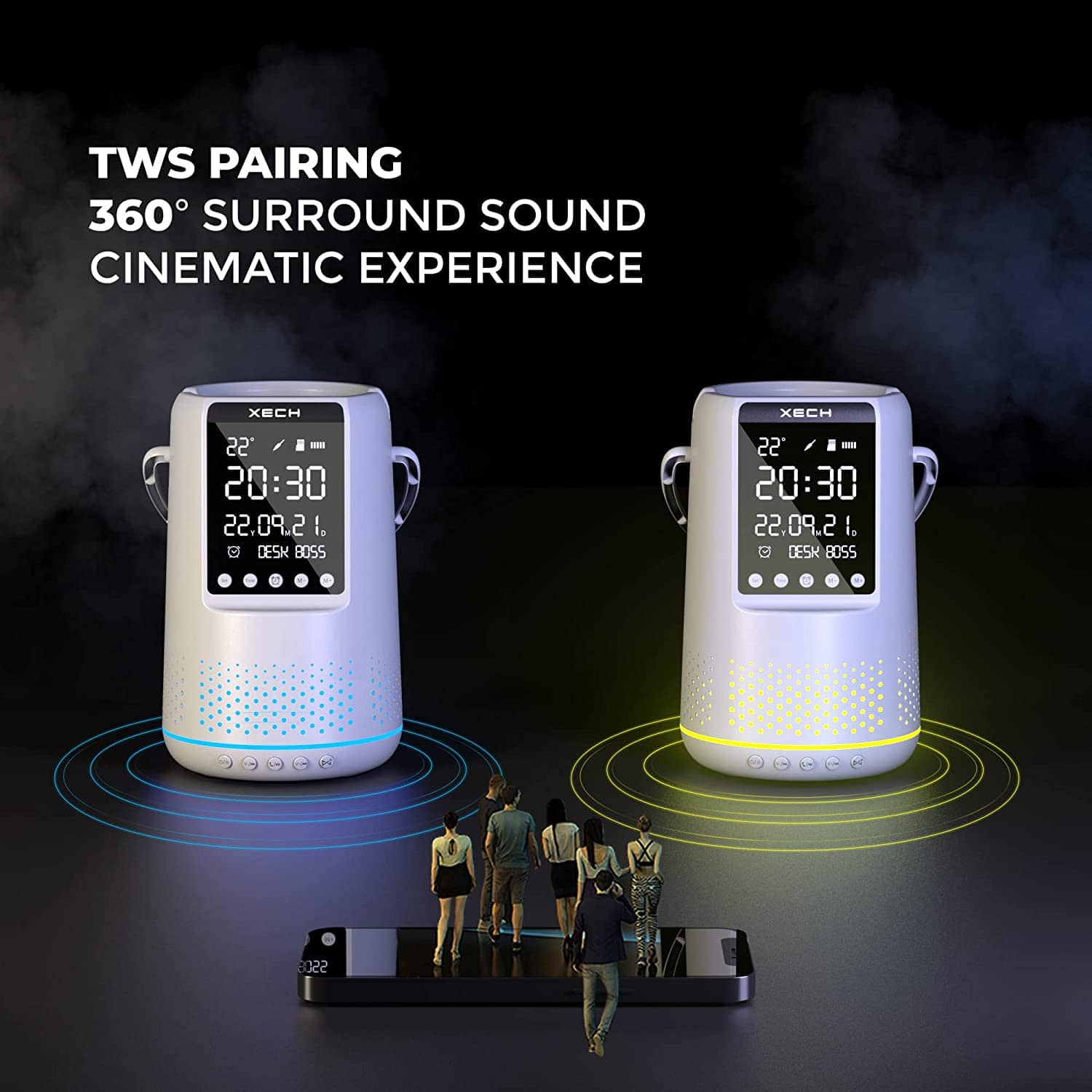 Xech smart touch led speaker hotsell